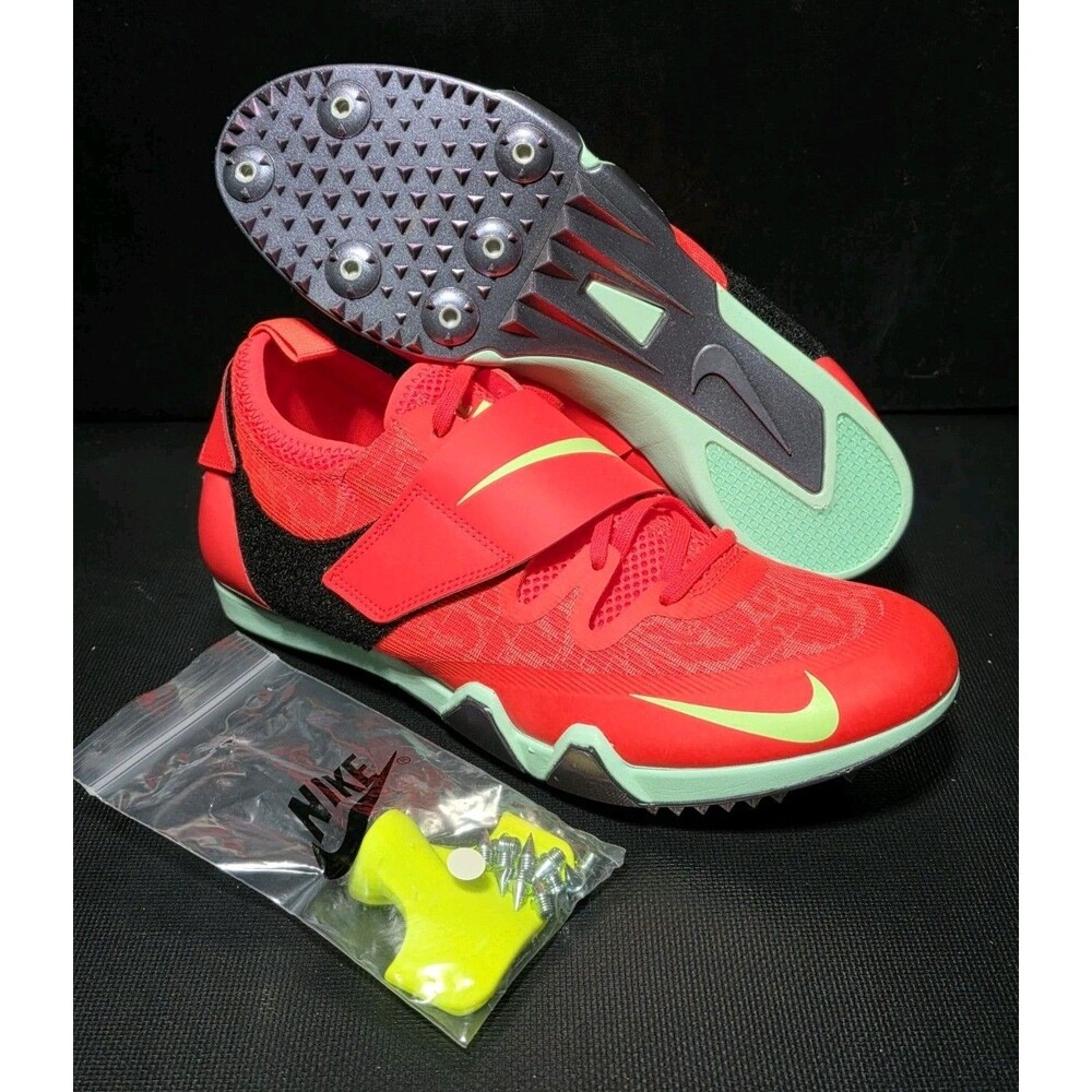 New Nike Zoom Pole Vault Elite Jumping Track Spikes Men's Red Size 9 FZ9649-600